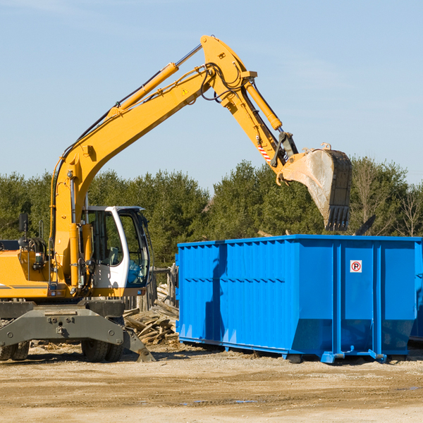 can i choose the location where the residential dumpster will be placed in Clifton